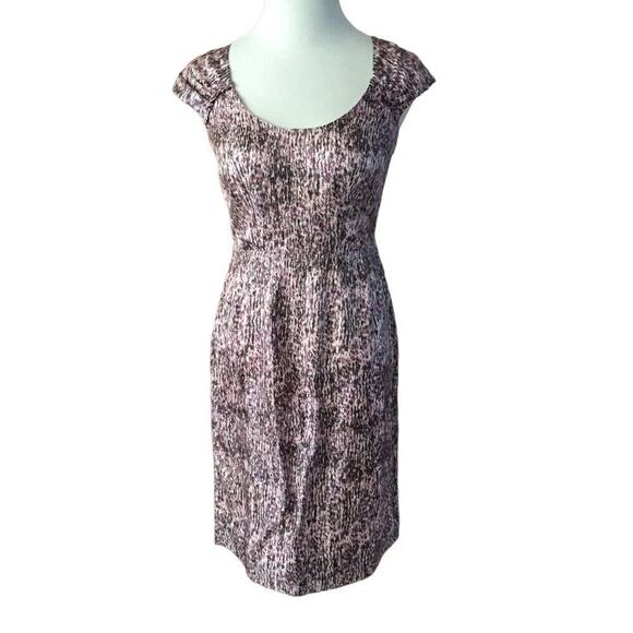 Banana Republic Dresses & Skirts - Banana Republic 100% silk Dress sz 0 cap sleeve Pink Dress Scoop neck dress